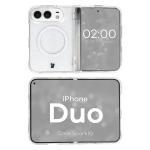 Husa Bizon SparklO cu MagSafe compatibila cu iPhone Duo, Glitter Clear 7 - lerato.ro