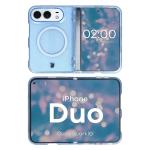 Husa Bizon SparklO cu MagSafe compatibila cu iPhone Duo, Glitter Blue 7 - lerato.ro