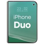 Set protectie Bizon Glass Hydrogel Pack, 1x Folie Ecran si 1x Folie Spate, compatibil cu iPhone Duo, Transparent 4 - lerato.ro