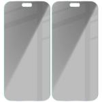 Set 2 folii sticla securizata Bizon Glass Clear Shadow Privacy compatibile cu iPhone 18 Pro, Negru 5 - lerato.ro