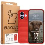Carcasa Bizon Tur compatibila cu Xiaomi Redmi Note 17 5G, Rosu 9 - lerato.ro