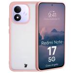 Carcasa Bizon Angelo compatibila cu Xiaomi Redmi Note 17 5G, Transparent / Roz 3 - lerato.ro