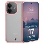 Carcasa Bizon Angelo compatibila cu Xiaomi Redmi Note 17 Pro 5G, Transparent / Roz 3 - lerato.ro