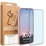 Kit protectie 2 in 1 BizonMobile, Carcasa Bizon Angelo si Folie sticla securizata Bizon Glass Edge, compatibil cu Oppo Find X10 Pro Max, Roz 9 - lerato.ro