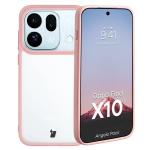 Kit protectie 2 in 1 BizonMobile, Carcasa Bizon Angelo si Folie sticla securizata Bizon Glass Edge, compatibil cu Oppo Find X10, Roz 4 - lerato.ro