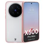 Kit protectie 2 in 1 BizonMobile, Carcasa Bizon Angelo si Folie sticla securizata Bizon Glass Edge, compatibil cu Vivo X500 Pro Max, Roz 4 - lerato.ro
