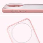 Kit protectie 2 in 1 BizonMobile, Carcasa Bizon Angelo si Folie sticla securizata Bizon Glass Edge, compatibil cu Vivo X500 Pro Max, Roz 5 - lerato.ro