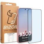 Kit protectie 2 in 1 BizonMobile, Carcasa Bizon Angelo si Folie sticla securizata Bizon Glass Edge, compatibil cu Vivo X500 Pro Max, Roz 9 - lerato.ro