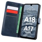 Husa flip cover Bizon Pocket compatibila cu Samsung Galaxy A18 4G/5G / A17 4G/5G, Navy Blue 3 - lerato.ro