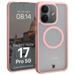 Kit protectie 2 in 1 BizonMobile, Carcasa Bizon MatteO si Folie sticla securizata Bizon Glass Edge, compatibil cu Xiaomi Redmi Note 17 Pro 5G, Roz 4 - lerato.ro