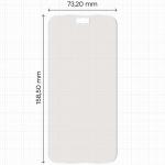 Folie protectie Bizon Film Matte compatibila cu iPhone 18 Pro Max, Transparent 3 - lerato.ro