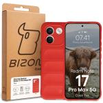 Carcasa Bizon Tur compatibila cu Xiaomi Redmi Note 17 Pro Max 5G, Rosu 9 - lerato.ro