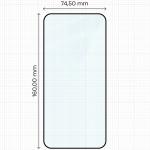 Folie sticla securizata Bizon Glass Edge compatibila cu Xiaomi Redmi Note 17 Pro 5G / Pro Max 5G, Negru 3 - lerato.ro