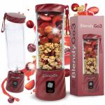 Blender BlendyGo 3, Fara Fir, Capacitate 550 ml, 20000 rpm, Burgundy 2 - lerato.ro