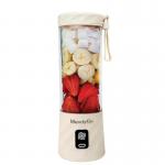 Blender portabil BlendyGo 3, 14.4W, Capacitate 550 ml, Autonomie baterie 25 de utilizari, USB-C, Bej 2 - lerato.ro