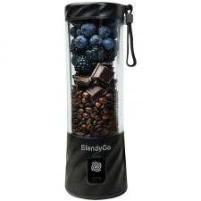 Blender portabil BlendyGo 3, 14.4W, Capacitate 550 ml, Autonomie baterie 25 de utilizari, USB-C, Negru