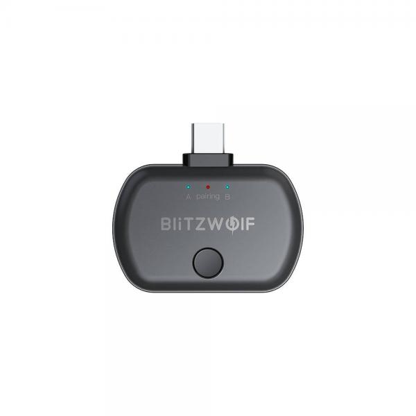 Transmitator audio BlitzWolf BW-BL1, Bluetooth 5.0, EDR, USB-C, aptX, Negru 1 - lerato.ro