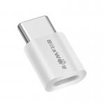 Adaptor BlitzWolf BW-A2 Micro USB mama - USB-C tata, Alb