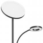 Lampa de podea dubla cu telecomandă BlitzWill BWL-FL-0001 36W, 2250lm, Negru 3 - lerato.ro