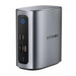 Docking Hub 17in1 Blitzwolf BW-TH15, 2 xHD, 1x DP, 4 xUSB-C, 3x USB 3.0, 1x USB 3.1, 1x  USB-C 3.2, 1x USB-C PD, 1x RJ45, 1x MicroSD, 1x SD, 1x Jack 3.5mm, 4K/60Hz, 10Gbps, 100W, SIlver 2 - lerato.ro