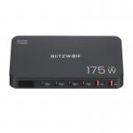 Statie incarcare Blitzwolf BW-S30, 175W, 4x USB-C, 2x USB-A, Cablu 1m, Negru 5 - lerato.ro