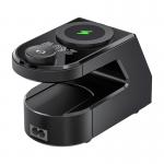 Ceas cu alarma Blitzwolf BW-FW10 cu incarcare wireless 15W, PD 240W, 2xUSB-A, 4xUSB-C, Negru 4 - lerato.ro