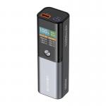 Baterie externa portabila BlitzWolf BW-P23, 14000 mAh, 100W, 3A, 1x USB-C, 1x USB-A, Display TFT, Negru 3 - lerato.ro