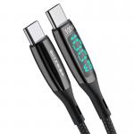 Cablu pentru incarcare si transfer de date BlitzWolf BW-TC23, 2x USB-C, 100W, 1.8m, Negru 2 - lerato.ro