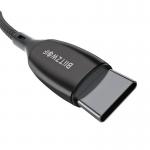 Cablu pentru incarcare si transfer de date BlitzWolf BW-TC23, 2x USB-C, 100W, 1.8m, Negru 5 - lerato.ro