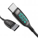 Cablu pentru incarcare si transfer de date BlitzWolf BW-TC23, 2x USB-C, 100W, 1.8m, Negru 4 - lerato.ro