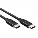 Cablu pentru incarcare si transfer de date BlitzWolf BW-HDC3, 2x USB Type-C, PD 100W, 10Gbps, 4K, 1m, Negru 6 - lerato.ro
