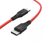 Cablu pentru incarcare si transfer de date BlitzWolf BW-TC17, 2x USB Type-C, Quick Charge 4.0, 3A, 90cm, Rosu 5 - lerato.ro