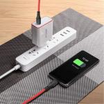 Cablu pentru incarcare si transfer de date BlitzWolf BW-TC17, 2x USB Type-C, Quick Charge 4.0, 3A, 90cm, Rosu 8 - lerato.ro