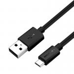 Cablu pentru incarcare si transfer de date BlitzWolf BW-CB7, USB/Micro-USB, Quick Charge 3.0, 2.4A, 1m, Negru