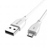 Cablu pentru incarcare si transfer de date BlitzWolf AmpCore II BW-MC10, USB/Micro-USB, 2.4A, 30cm, Alb 4 - lerato.ro