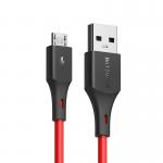 Cablu pentru incarcare si transfer de date BlitzWolf BW-MC12, USB/Micro-USB, Quick Charge 3.0, 2A, 30cm, Rosu 3 - lerato.ro