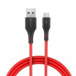 Cablu pentru incarcare si transfer de date BlitzWolf BW-MC13, USB/Micro-USB, Quick Charge 3.0, 2A, 1m, Rosu 2 - lerato.ro