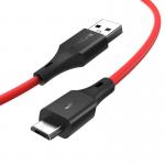 Cablu pentru incarcare si transfer de date BlitzWolf BW-MC13, USB/Micro-USB, Quick Charge 3.0, 2A, 1m, Rosu