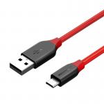 Cablu pentru incarcare si transfer de date BlitzWolf BW-MC4, USB/Micro-USB, Quick Charge 3.0, 2.4A, 1m, Rosu 3 - lerato.ro