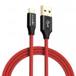 Cablu pentru incarcare si transfer de date BlitzWolf BW-MC7 AmpCore Turbo, USB/Micro-USB, Quick Charge 3.0, 2.4A, 1m, Rosu 5 - lerato.ro