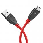 Cablu pentru incarcare si transfer de date BlitzWolf BW-TC12, USB/USB Type-C, 3A, 1m, Rosu 5 - lerato.ro
