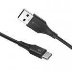 Cablu pentru incarcare si transfer de date BlitzWolf BW-TC13, USB/USB Type-C, 3A, 30cm, Negru