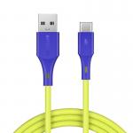 Cablu pentru incarcare si transfer de date BlitzWolf BW-TC14, USB/USB Type-C, 3A, 1m, Verde 2 - lerato.ro