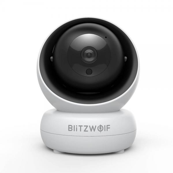 Camera de supraveghere smart BlitzWolf BW-SHC2 Full HD, Interior, Control Wi-Fi, Senzor miscare, Compatibila cu iOS si Android