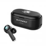 Casti bluetooth wireless BlitzWolf BW-FLB2 TWS, Bluetooth 5.0, IPX4, 1000 mAh, Negru 6 - lerato.ro