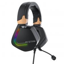 Casti gaming BlitzWolf BW-GH2, iluminare RGB, microfon, USB, Driver 53mm, Sunet 7.1, Lungime cablu 2.2m, Negru