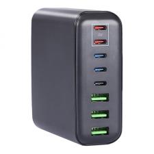 Incarcator retea Blitzwolf BW-S26, 3x USB si 5x USB-C, 250W, Negru