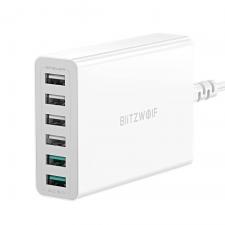 Incarcator retea BlitzWolf BW-S15, 6x USB, Quick Charge 3.0, 60W, Alb