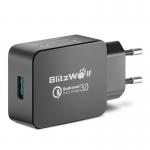 Incarcator retea BlitzWolf BW-S5, USB, Quick Charge 3.0, 18W, Negru 2 - lerato.ro