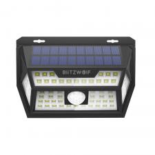 Lampa LED pentru exterior cu panou solar BlitzWolf BW-OLT1, Motion Detector, Rezistenta la apa IP64, 6500k, 350lm,  Negru